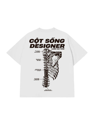 Áo Thun Relaxed Fit Cột Sống Designer