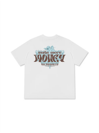 Áo Thun Relaxed Fit Money Make More No Regrets