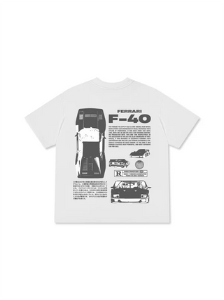 Áo Thun Relaxed Fit Ferrari F-40 Classic