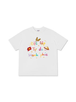 Áo Thun Relaxed Fit Việt Nam Độc Lập - Tự Do - Hạnh Phúc