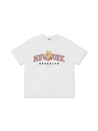 Áo Thun Relaxed Fit Ciry Pink New York Bear