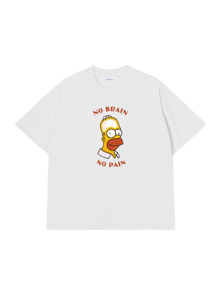 Áo Thun Relaxed Fit NO BRAIN NO PAIN