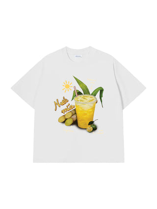 Áo Thun Relaxed Fit Nước Mía