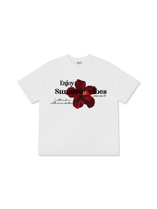 Áo Thun Relaxed Fit Floral Enjoy Summer
