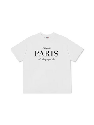 Áo Thun Relaxed Fit  City Let's go to Paris