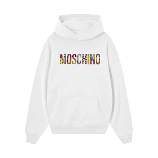 Áo Hoodie Moschino Retro Logo