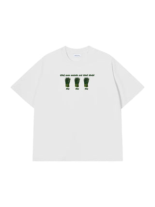 Áo Thun Relaxed Fit Chị Em Mình Hẹ Hẹ Hẹ