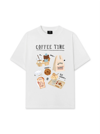 Áo Thun Relaxed Fit Sweet Pastry Coffee Time