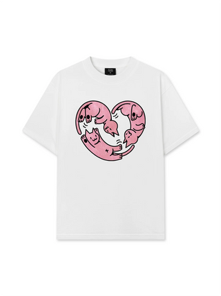 Áo Thun Relaxed Fit Meow Meow Heart