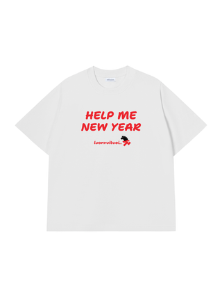 Áo Thun Relaxed Fit Help Me New Year