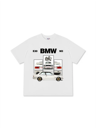 Áo Thun Relaxed Fit BMW E30 M3 White