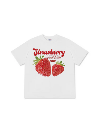 Áo Thun Relaxed Fit Tropical Strawberry Fresh Club