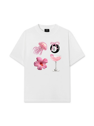 Áo Thun Relaxed Fit Summer Vibes Pink Summer Vibes