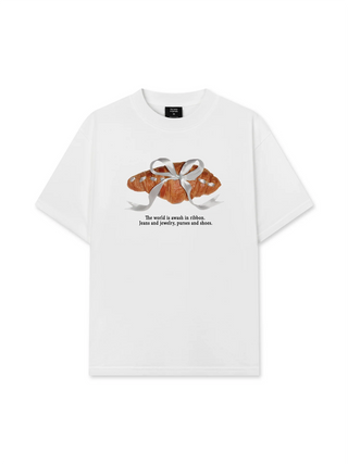 Áo Thun Relaxed Fit Sweet Pastry Silver Bow