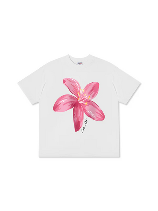 Áo Thun Relaxed Fit Floral Pink Flower