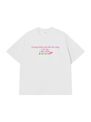 Áo Thun Relaxed Fit  Trạng Thái Của Tôi Lúc Này