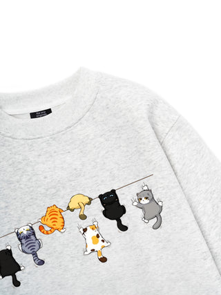Cat Line Up Sweater